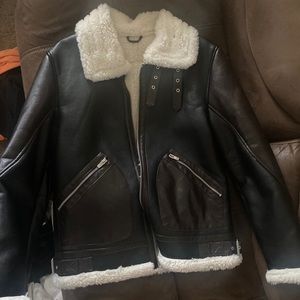 ZARA MENS SHEARLING COAT